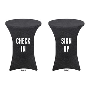 Slate Sign Up Check In Stretch Table Covers