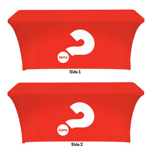 Alpha Red Stretch Table Covers