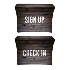 Dark Wood Sign Up Check In 