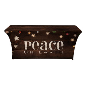 Peace On Earth Stars Stretch Table Covers