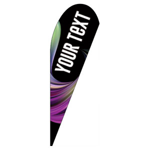 Twisted Paint Your Text Here Teardrop Flag Banners
