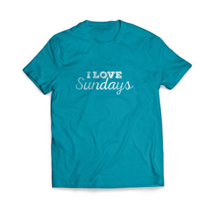 I Love Sundays XX-Large Apparel