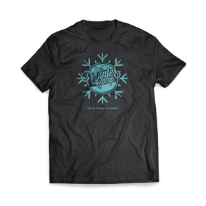 Winter Camp Snowflake - Large Customized T-shirts
