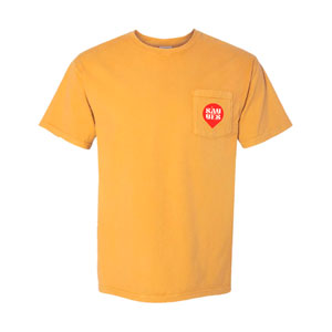 SAY YES Yellow Pocket Tee - Large Apparel