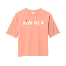 SAY YES Pink Boxy Tee 