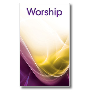 Swirls Worship 3 x 5 Vinyl Banner