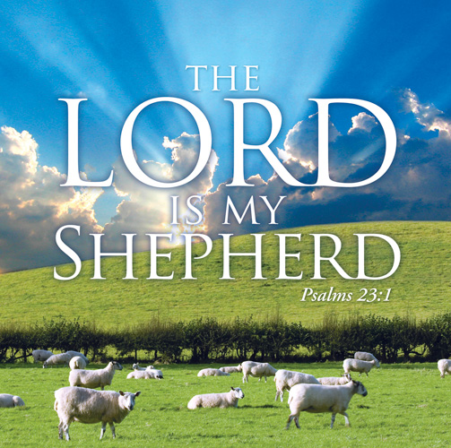 Banners, Nature, Lord My Shepherd - 3 x 3, 3' x 3'
