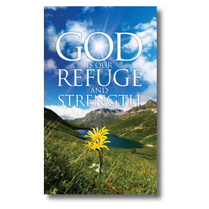 Refuge and Strength 3 x 5 Vinyl Banner