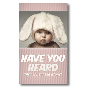 Baby Bunny Ears 3 x 5 Vinyl Banner