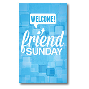 Friend Sunday Welcome 3 x 5 Vinyl Banner
