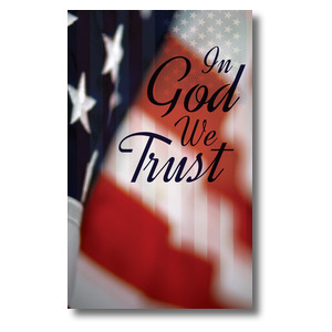 God We Trust 3 x 5 Vinyl Banner