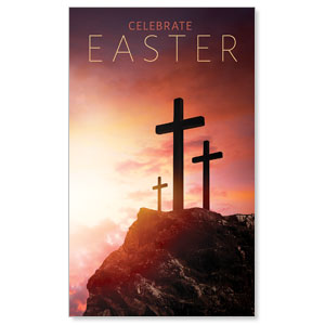 Easter Crosses Hilltop 3 x 5 Vinyl Banner
