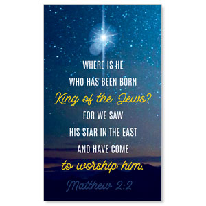 Star Matthew 2:2 3 x 5 Vinyl Banner