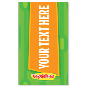 VeggieTales Your Text Here 3 x 5 Vinyl Banner