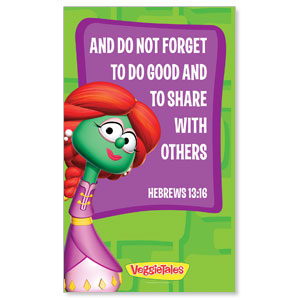VeggieTales Heb 13:16 3 x 5 Vinyl Banner