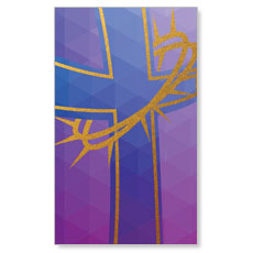 Bold Iconography Purple Cross 