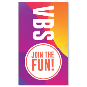 Curved Colors VBS Join the Fun 3 x 5 Vinyl Banner