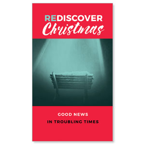 ReDiscover Christmas Advent Manger 3 x 5 Vinyl Banner
