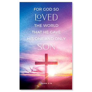 Love Easter Colors Scripture 3 x 5 Vinyl Banner