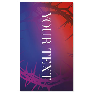 Celebrate Easter Crown Your Text 3 x 5 Vinyl Banner