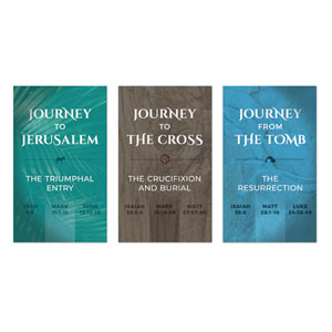 Easter Journey Trio 3 x 5 Vinyl Banner