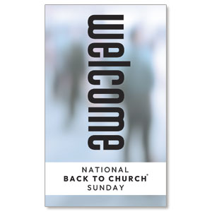 Back to Church Welcomes You 3 x 5 Vinyl Banner