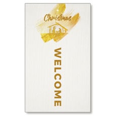 Christmas Gold Brush Stroke 