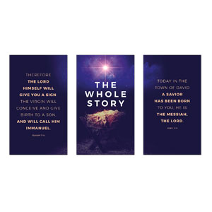 Whole Story Triptych 3 x 5 Vinyl Banner