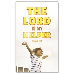 Kids Lord Is My Helper 3 x 5 Vinyl Banner