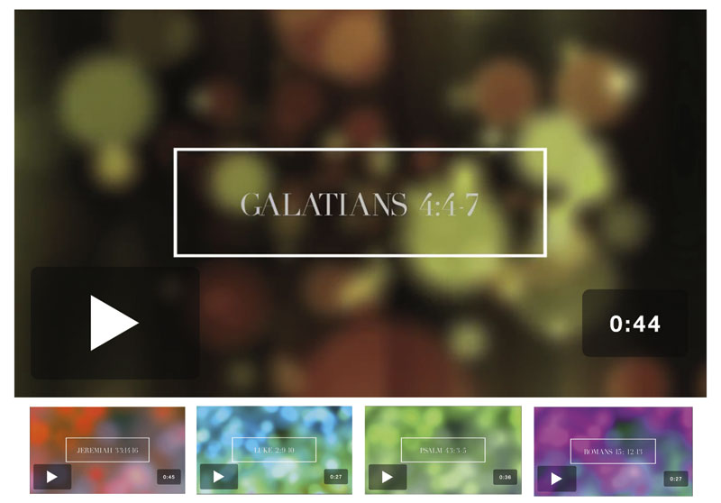 Video Downloads, Christmas, Advent Scripture Video Bundle