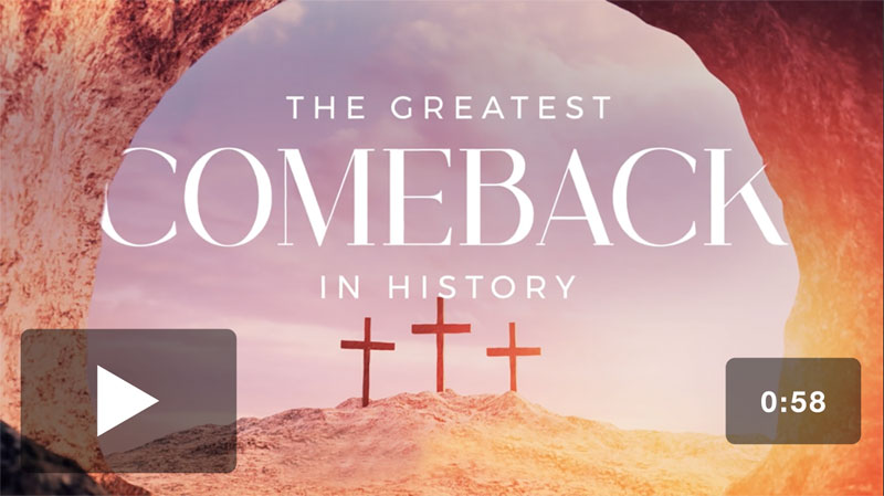 Video Downloads, Easter, Greatest Comeback Invite