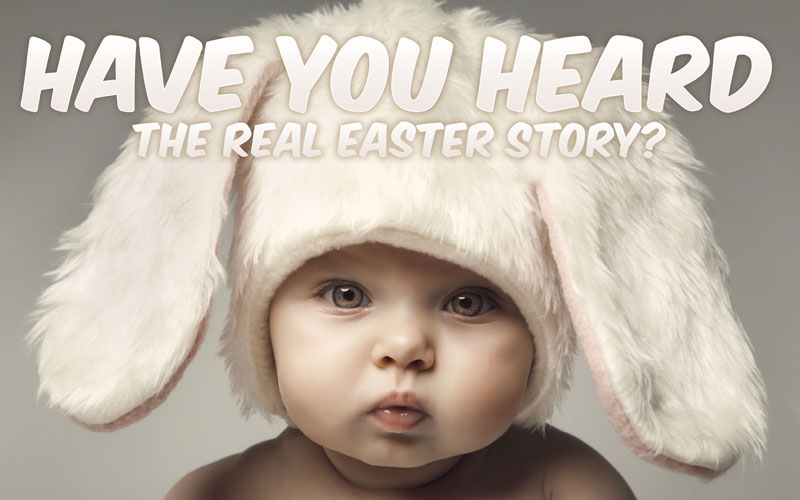 Banners, Easter, Baby Bunny Ears, 5' x 8'