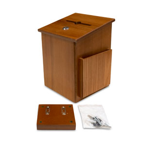 Wood Offering Box - Oak Brown SpecialtyItems