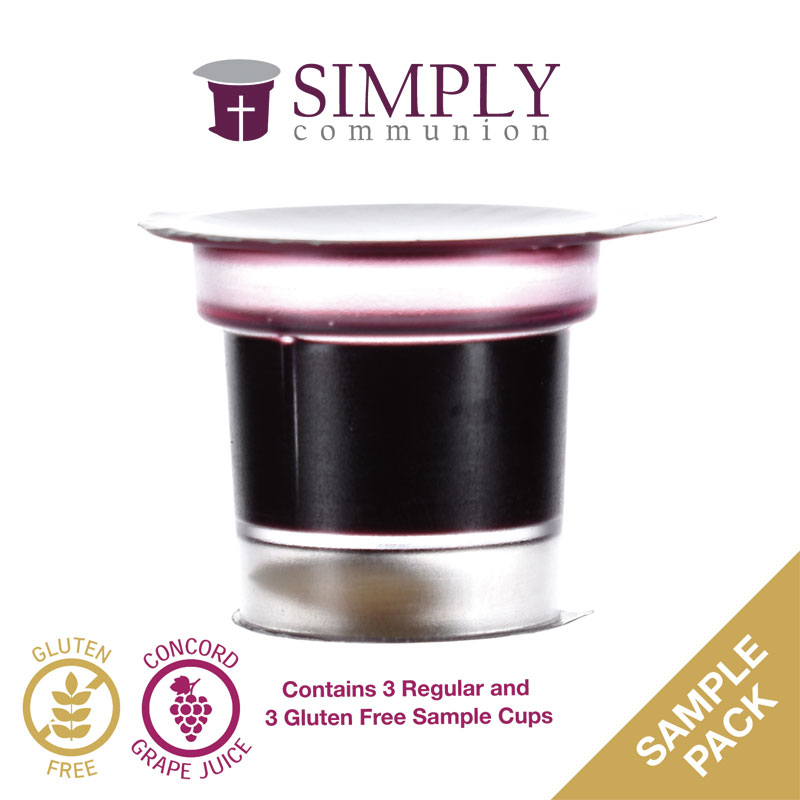 Safety Products, Church Supplies, Sample Pack Simply Communion Cups - Pack of 6 - Ships free
