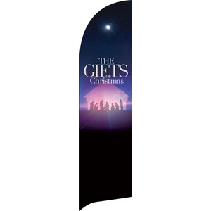 The Gifts of Christmas Advent Flag Banner
