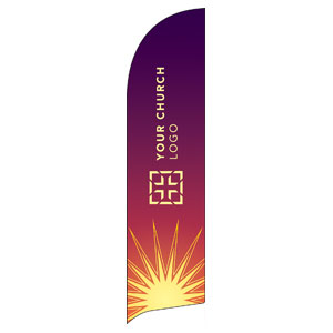Sun Logo Flag Banner