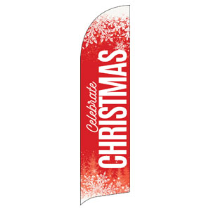 Red and Snow Flag Banner