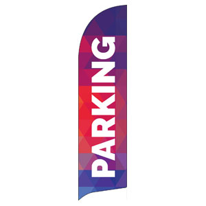 Geometric Bold Parking Flag Banner