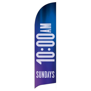 Aurora Lights 10 AM Flag Banner