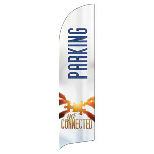 Connected Parking Flag Banner
