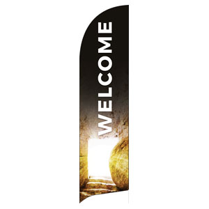 Hope Has Come Tomb Welcome Flag Banner