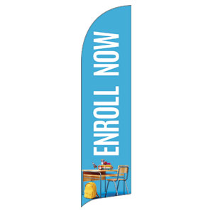 Enroll Now Desk Flag Banner