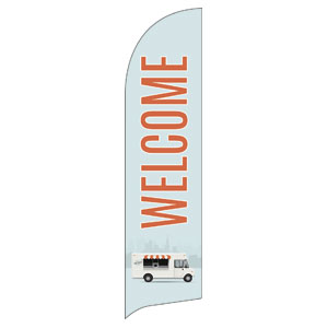 Parking Lot Party Flag Banner