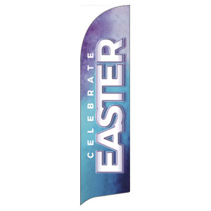 Cool Watercolor Easter Flag Banner