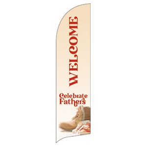 Celebrate Fathers Flag Banner