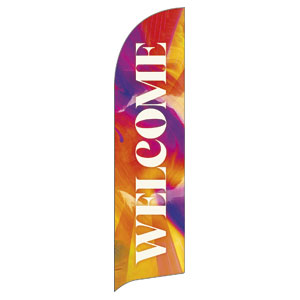 Easter Tomb Color Rays Flag Banner