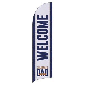 Celebrate Dad Mustache Flag Banner