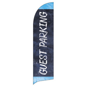 Blue Revival Guest Parking Flag Banner