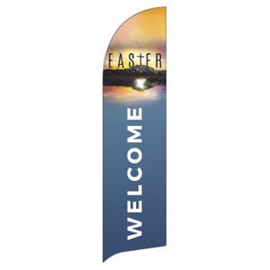 Easter Reflection Flag Banner