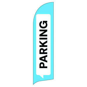 Chat Bubble Parking Flag Banner